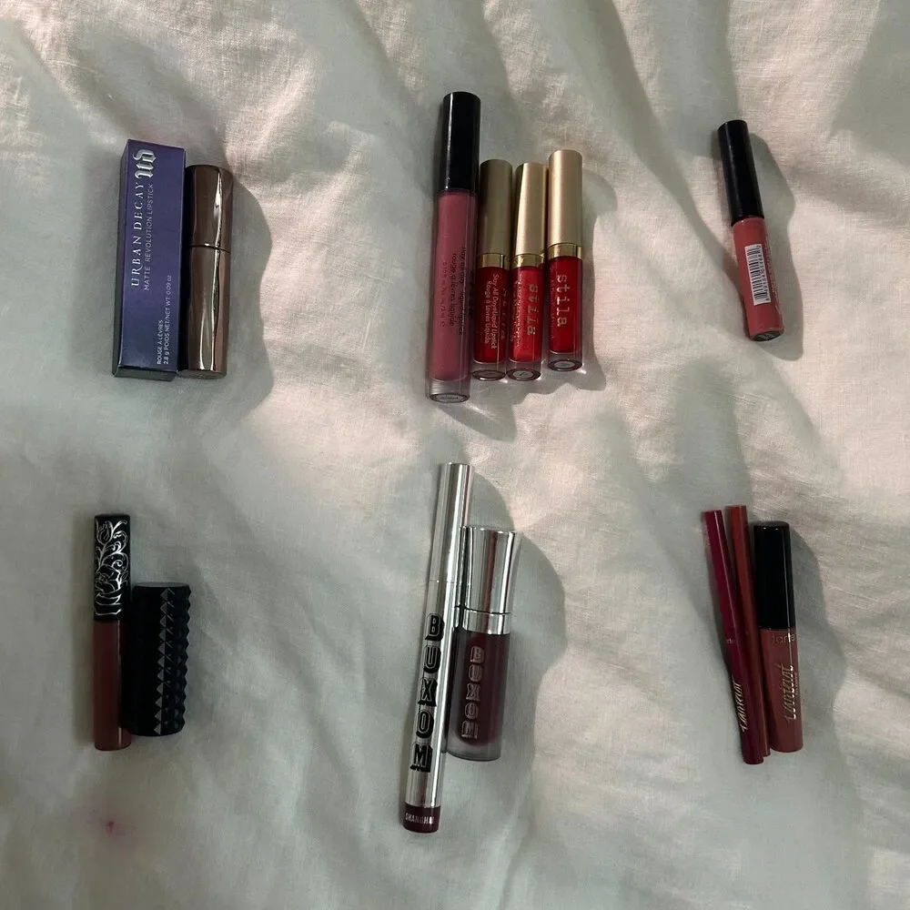 Lip Bundle Lot | Urban Decay, Stila, Kat Von D, Buxom, Tarte, Laura Geller - Picture 1 of 11